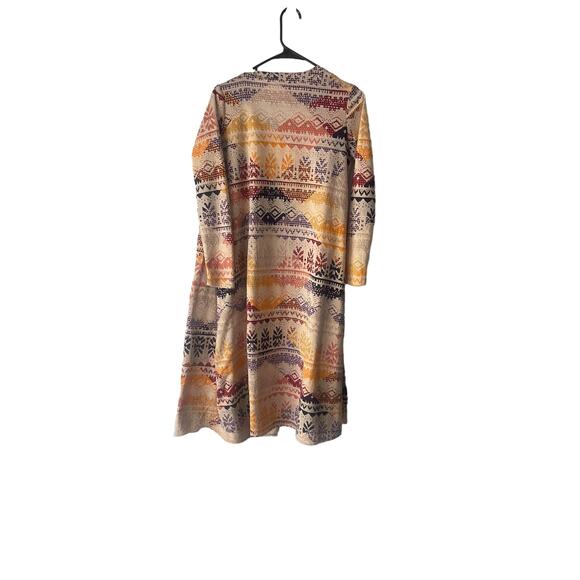 LulaRoe Women's Size Small Aztec Multicolored Duster Open Front Cardigan Sweater - Picture 4 of 8